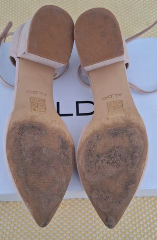 Zapatos ALDO tacón fiesta rosa talla 40