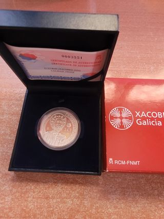Moneda 10€ Plata Xacobeo Galicia 2004