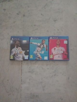 Lote 3 Juegos PS4 FIFA 18, 19, 20