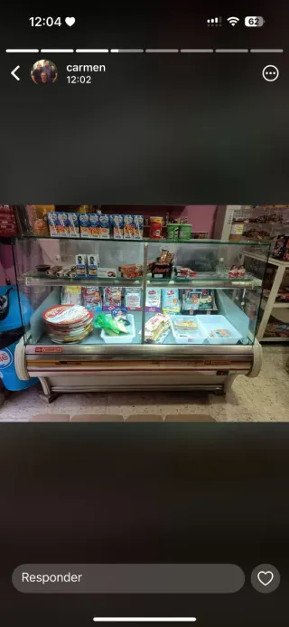 Nevera expositora refrigerada de 1'50m