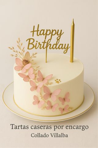 Tartas caseras de cumpleaños y celebraciones.
