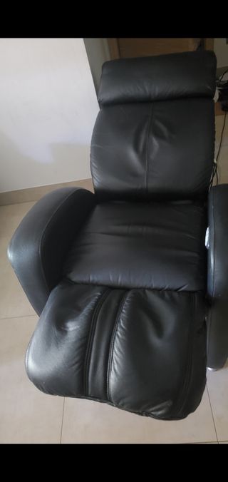 Sillón Masaje Keyton Deco H10 Piel Negro