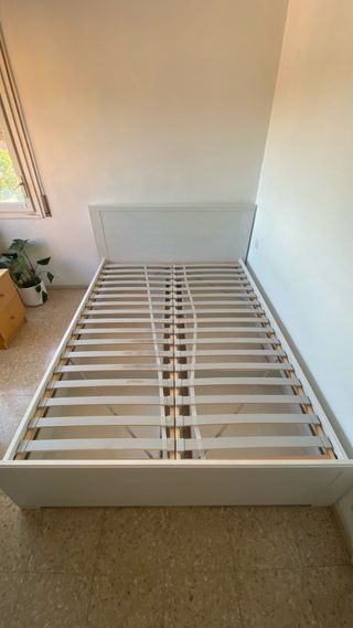 Estructura cama de matrimonio + somier
