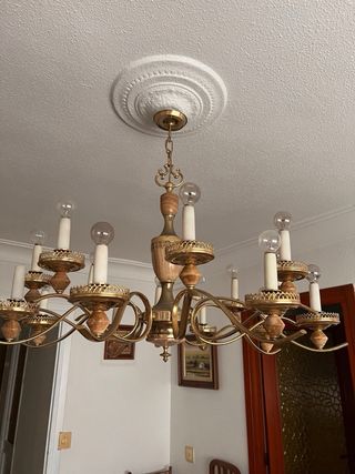Lampada da soffitto antica portacandele