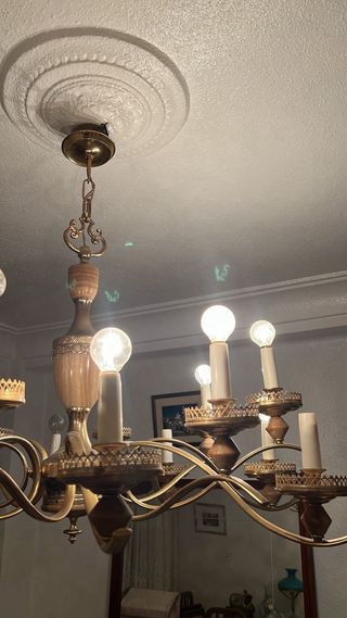 Lampada da soffitto antica portacandele