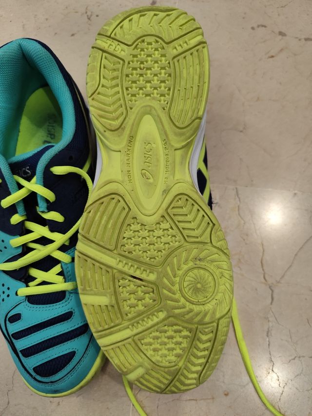 Zapatillas Asics Gel Pádel Pro GS Talla 40 Azul/Ve