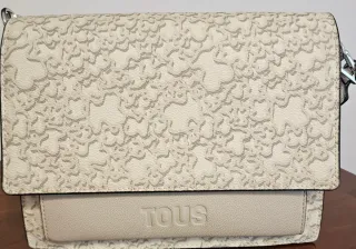 Bolso Tous Audree con monedero, Blanco y Gris.