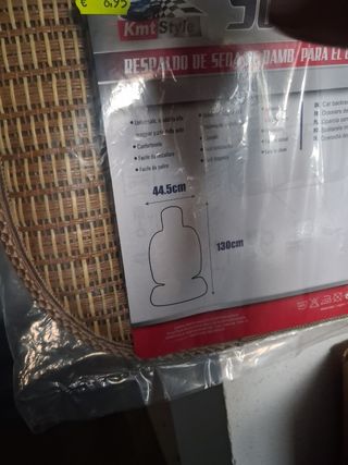 Respaldo de coche de bambú