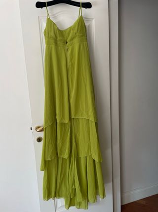 Abito lungo elegante verde