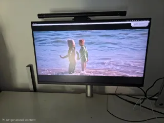 Pantalla Dell 27 con lámpara auxiliar
