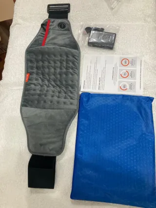 Fascia riscaldante grigia con cavo USB
