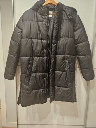 Abrigo acolchado infantil negro talla 14 da poca