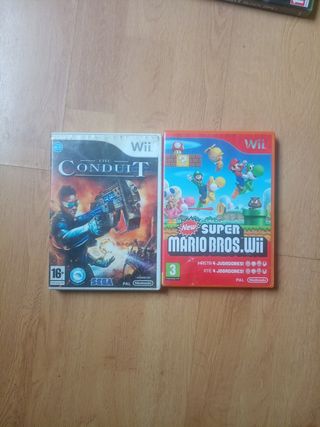 Super Mario Bros Wii y The Conduit Wii
