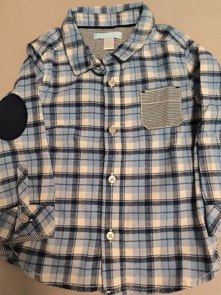 Lote 2 camisas niño manga larga 18m