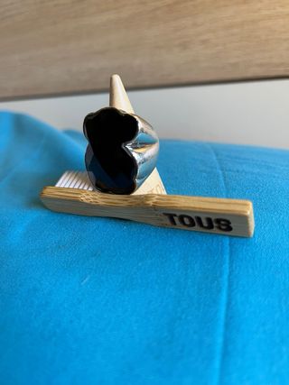 Anillo Tous Onix Negro y plata 925 es el Xl 