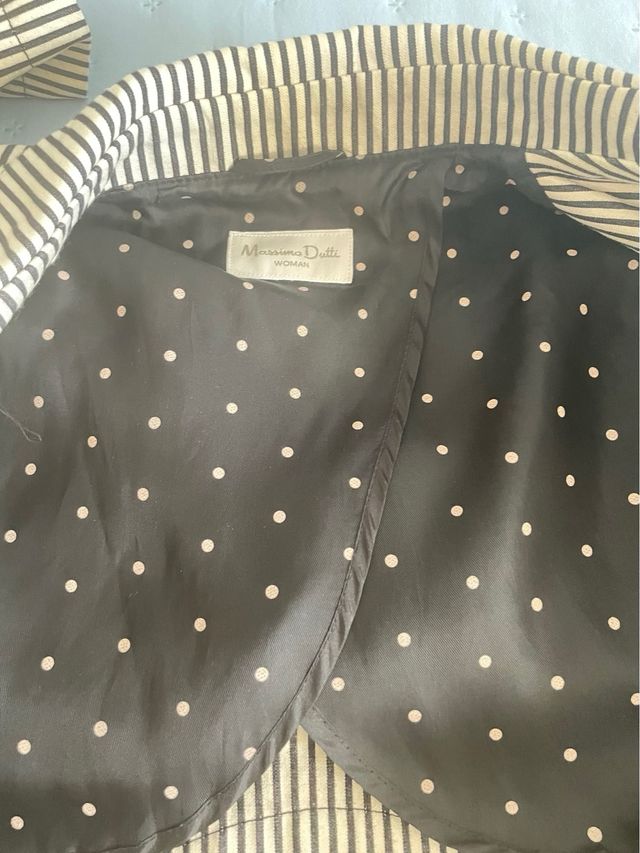 Gabardina Massimo Dutti Rayas T M