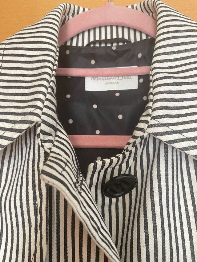 Gabardina Massimo Dutti Rayas T M
