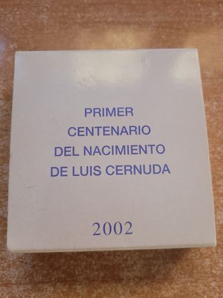 Moneda 10€ Luis Cernuda 1902-2002