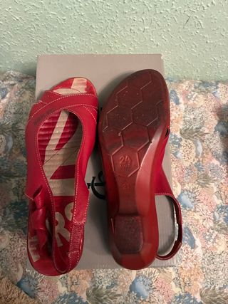 Sandalias Rojas Talla 39