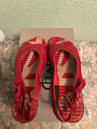 Sandalias Rojas Talla 39