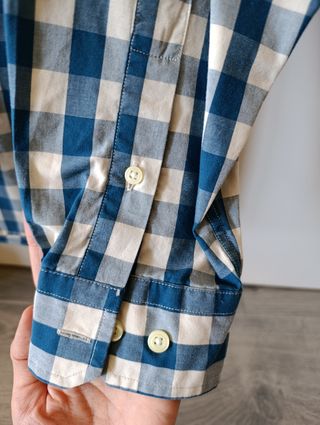 Camisa hombre Náutica Cuadros Azul Talla L