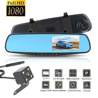 Camara Marcha Atras LED Pantalla Espejo Retrovisor