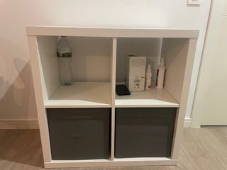 Mueble Kallax Ikea Blanco con cajones