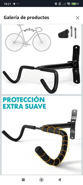 Soporte bicicleta pared