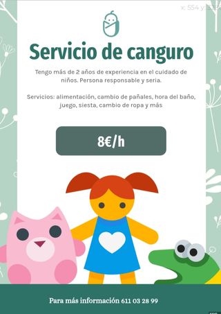 Servicio de canguro