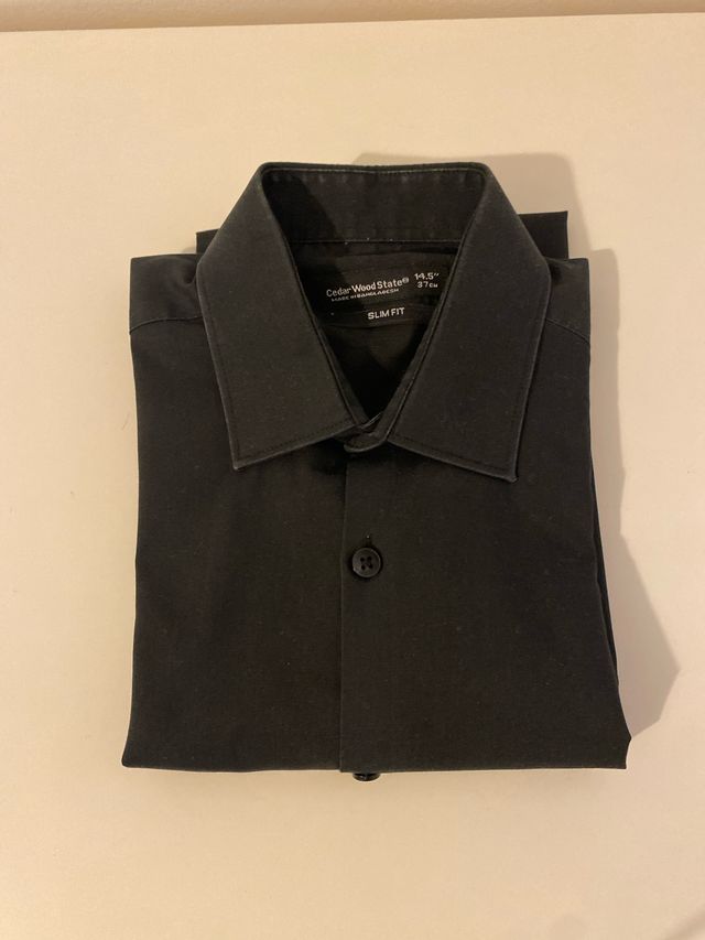 Camicia Uomo Slim Fit Cedar Wood State Nera