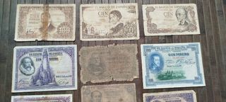 🇪🇸 Lote de billetes antiguos de España variados