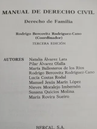 Manual de Derecho Civil - Familia