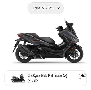 2025 OFERTA HONDA FORZA 350 MIRA DESCRIPCIÓN 