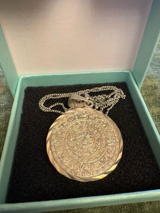 Colgante Plata Calendario Azteca