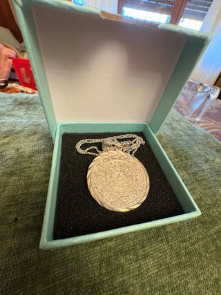 Colgante Plata Calendario Azteca