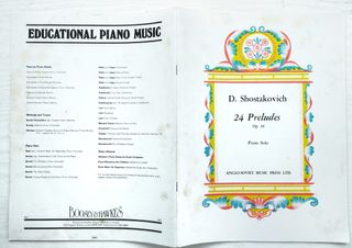 D. Shostakovich - 24 Preludios Op. 34 PIANO SOLO 