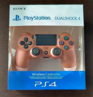 Mando PS4 Dualshock 4 Sony Dorado/Rosa