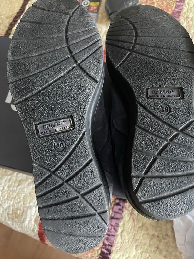 Scarpe sportive blu e marroni Igi&co