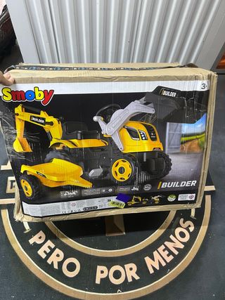 Tractor Infantil Smoby Builder Max con Remolque 