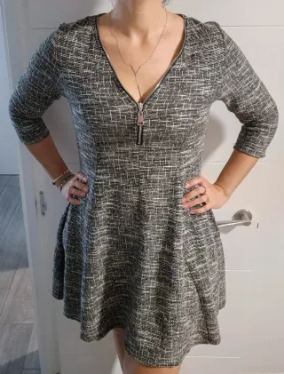 Vestido Inside gris talla L