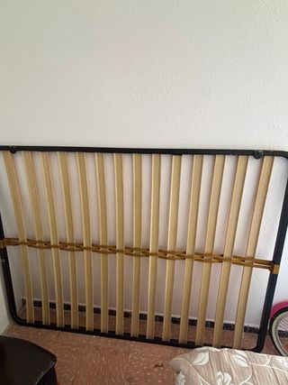 Somier 135cm Metal y Madera