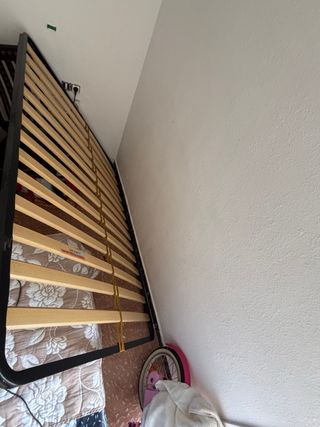 Somier 135cm Metal y Madera