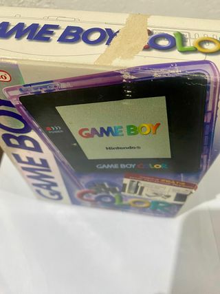 Game Boy Color Morado Translúcido + Caja y Manual