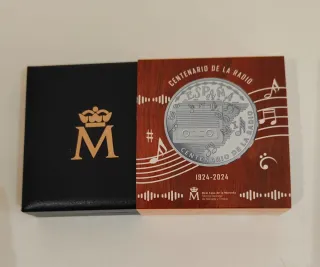 ERROR Moneda Centenario de la Radio 10€PLATA PROOF