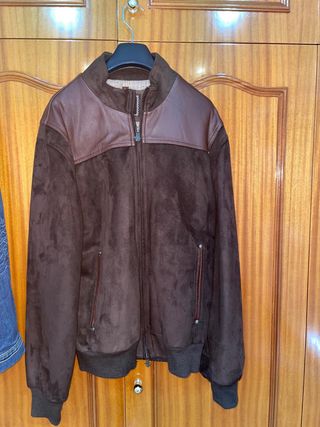 Chaqueta de piel Reportage Marrón