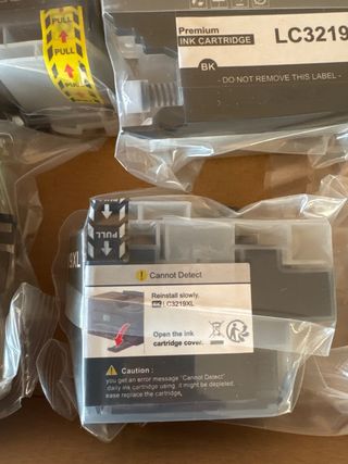 5 cartuchos de Tinta Brother LC3219XL Negra