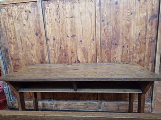 Escritorio pupitre infantil antiguo madera