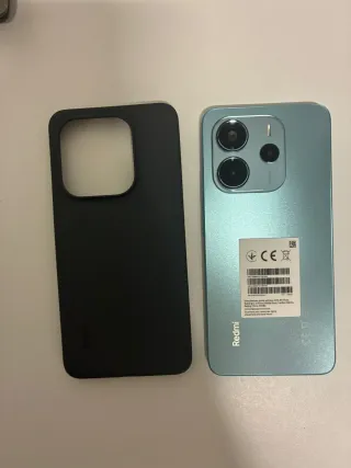Xiaomi Redmi Note 14 Turquesa Nuevo + Funda negra 