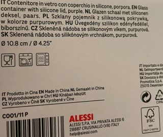 Set 2 Contenitori Alessi Verdi e Rosa