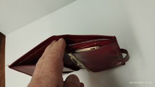 Cartera Billetera y monedero Piel Vintage Antigua